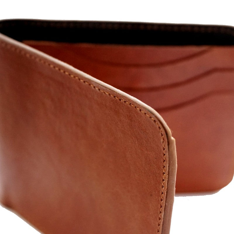 Classic Bifold Card Wallet in Tan