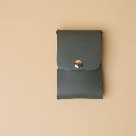 Card Holder in Olive Green - Bicyclist: Handmade Leather Goods Leather Goods bicyclistshop