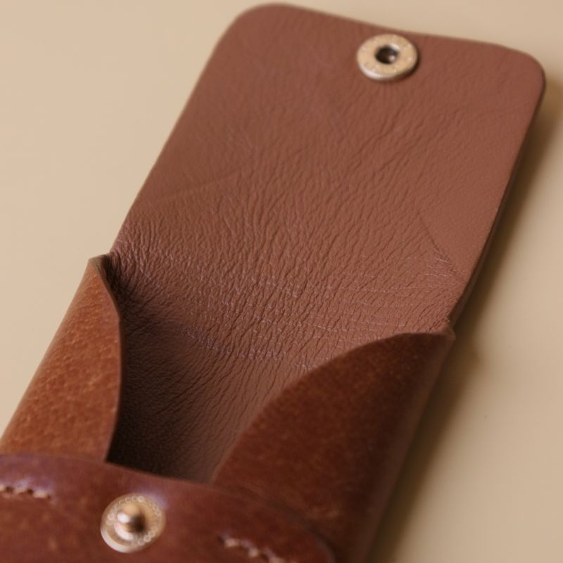 Card Holder in Tan - Bicyclist: Handmade Leather Goods Leather Goods bicyclistshop