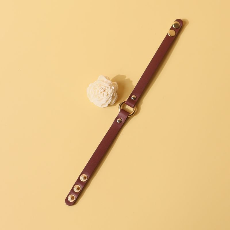 Handmade Rakhi and Wristband in Maroon - Bicyclist: Handmade Leather Goods Leather Goods bicyclistshop