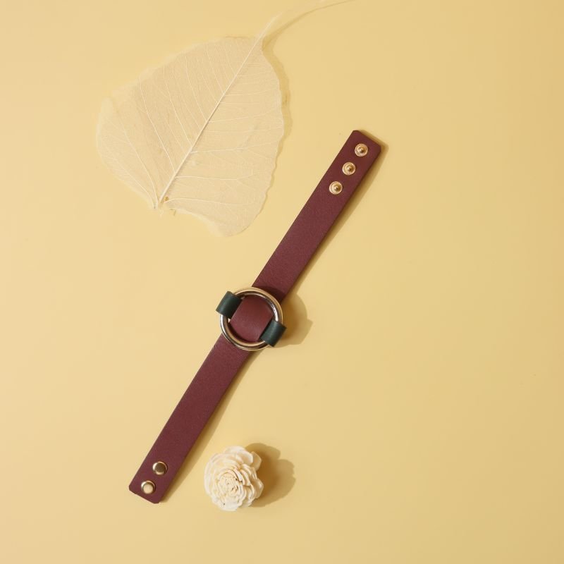 Handmade Rakshabandhan Bracelet in Maroon & Green - Bicyclist: Handmade Leather Goods Leather Goods bicyclistshop