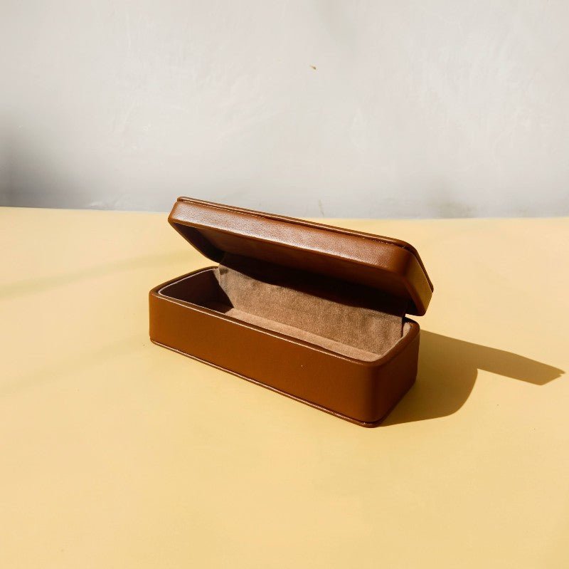 Leather Spectacle Case in Tan - Bicyclist: Handmade Leather Goods Leather Goods Bicyclist: Handmade Leather Goods