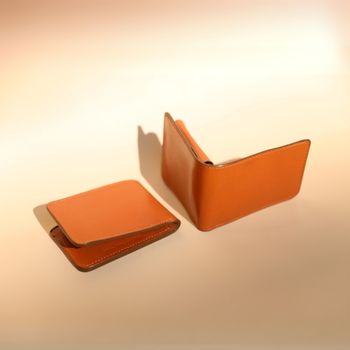 Handmade Leather Wallet in Tan from The Bicyclist