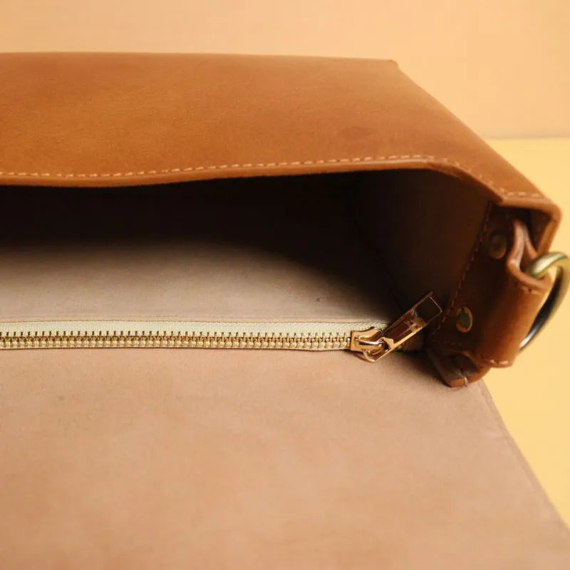 Crossbody Box Sling Bag for Women in Tan: Belle