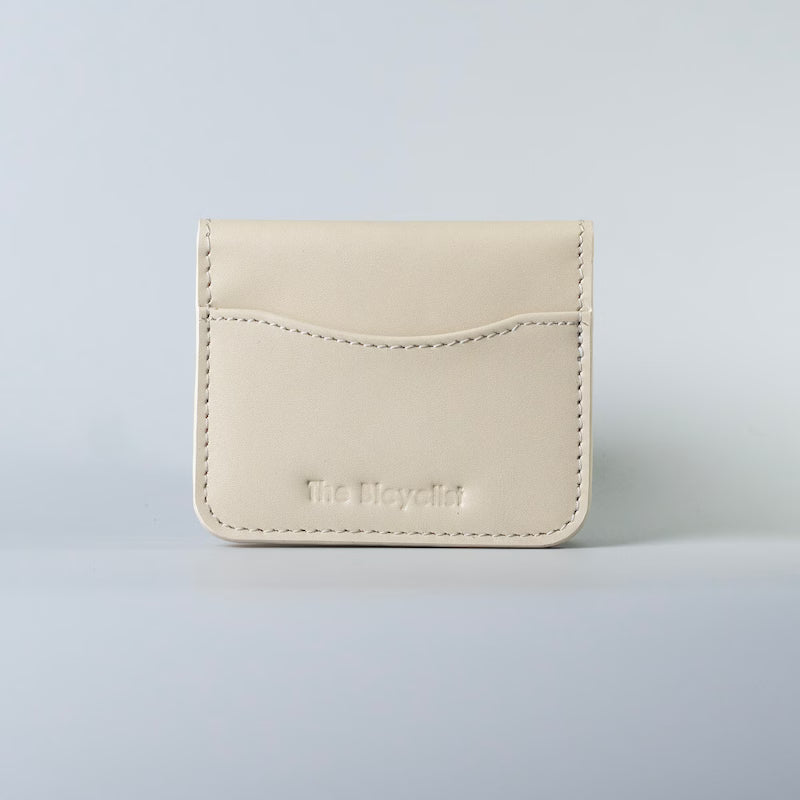 Slim Bifold Card Wallet in Off White
