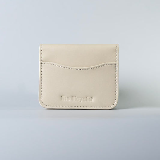 Slim Bifold Card Wallet in Off White
