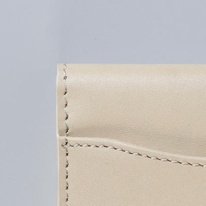 Slim Bifold Card Wallet in Off White