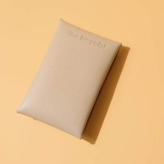 Back side of a Off-White Leather Card Holder Case
