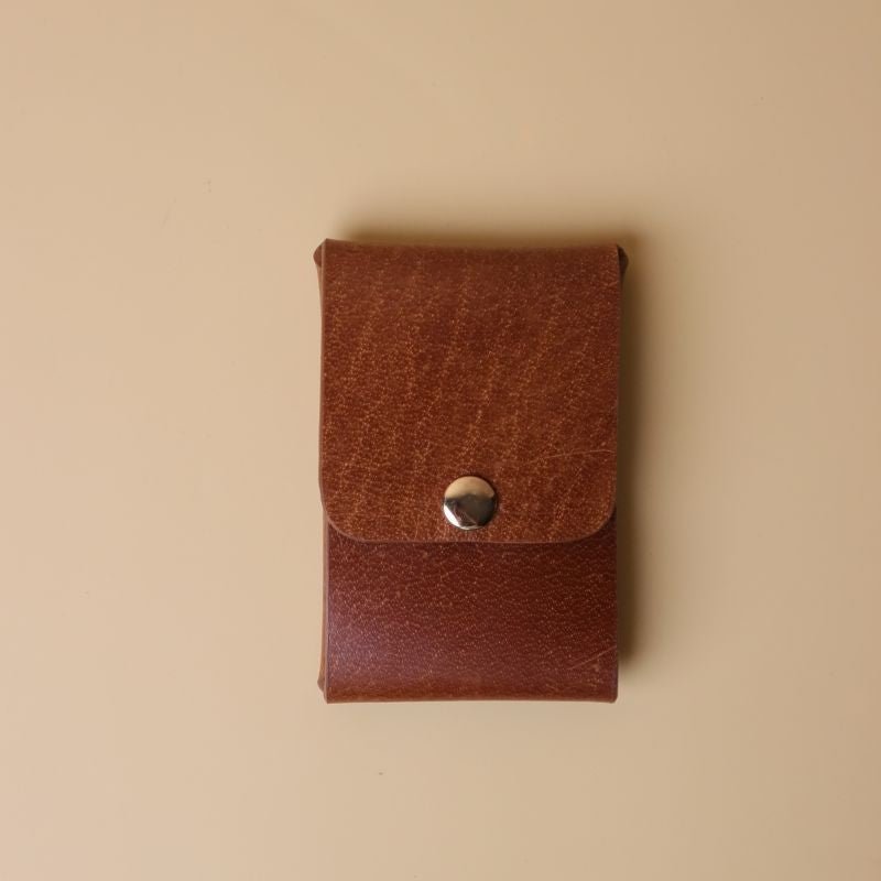Card Holder in Tan - Bicyclist: Handmade Leather Goods Leather Goods bicyclistshop
