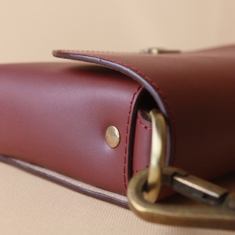 A Classic Crossbody Sling Bag for Women in Maroon: Sophie