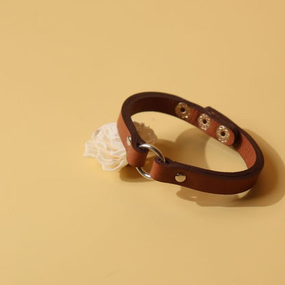 Handmade Rakshabandhan Wristband in Tan - Bicyclist: Handmade Leather Goods Leather Goods bicyclistshop