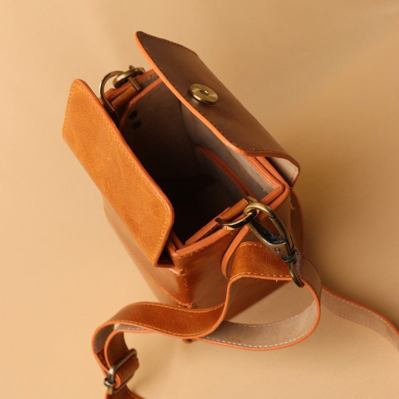 Leather Pouch Bag in Tan: Esmerelda - Bicyclist: Handmade Leather Goods Leather Goods bicyclistshop