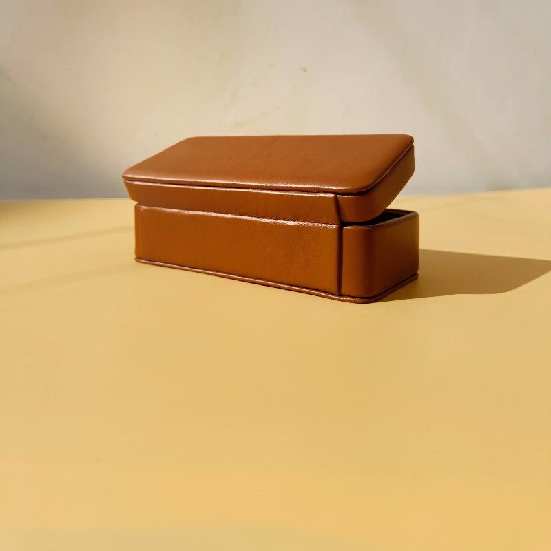 Leather Spectacle Case in Tan - Bicyclist: Handmade Leather Goods Leather Goods Bicyclist: Handmade Leather Goods