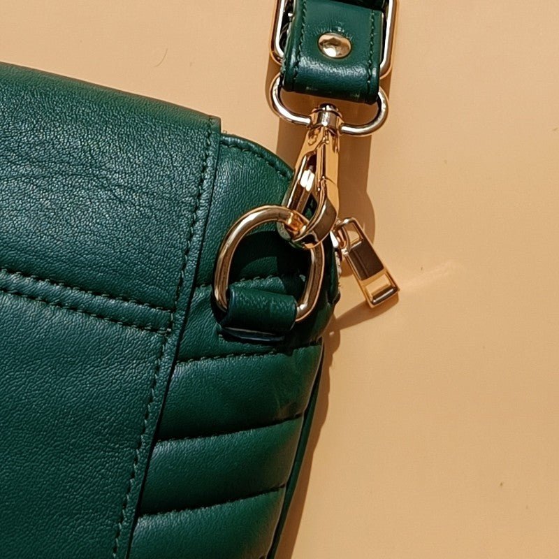 Mini Crossbody Phone Bags: Beetle in Dark Green - Bicyclist: Handmade Leather Goods Leather Goods bicyclistshop