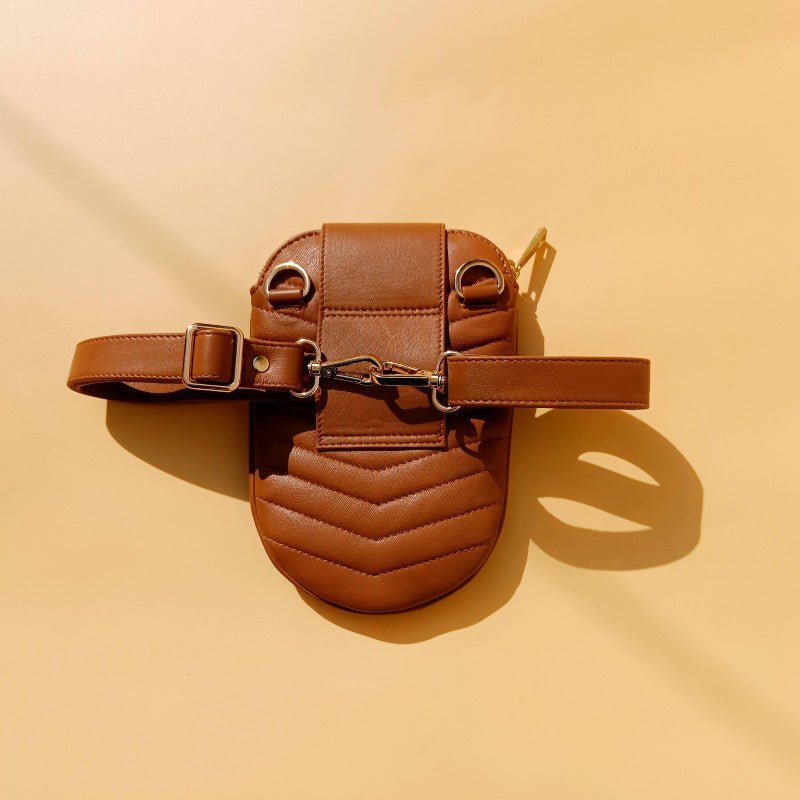 Mini Crossbody Sling Pouch Bag: Beetle in Light Tan - Bicyclist: Handmade Leather Goods Leather Goods bicyclistshop