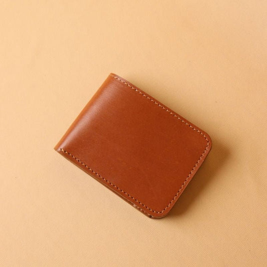 Tan Classic Bifold Wallet - Bicyclist: Handmade Leather Goods Leather Goods bicyclistshop